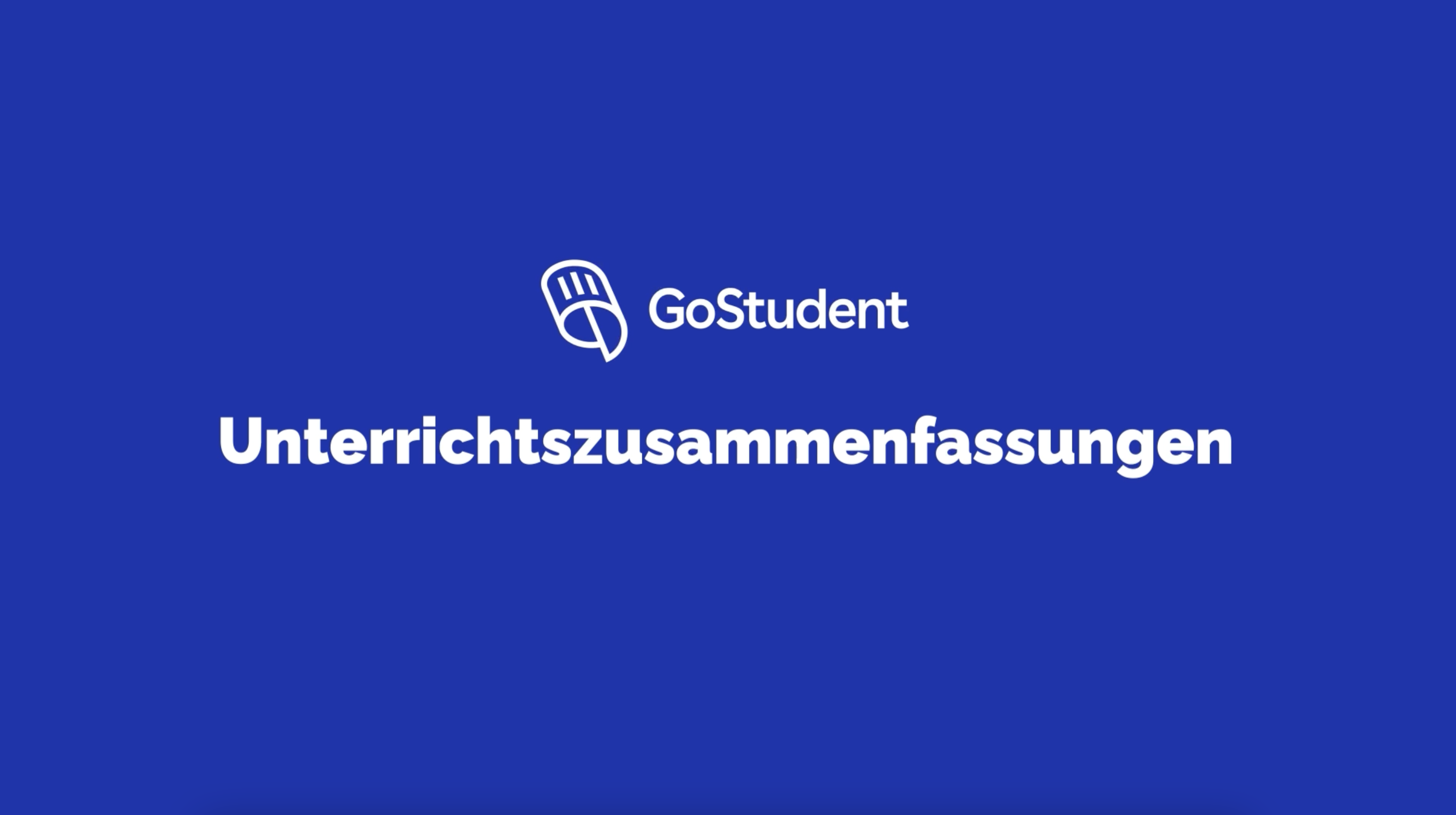 Eine Einführung in GoStudent Learning